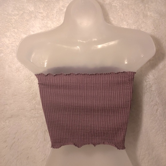 3/$30 mauve smocked tube top - Picture 2 of 3